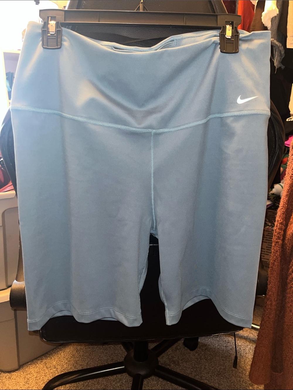 NWT Nike Women's Sky Blue Performance Bike Shorts